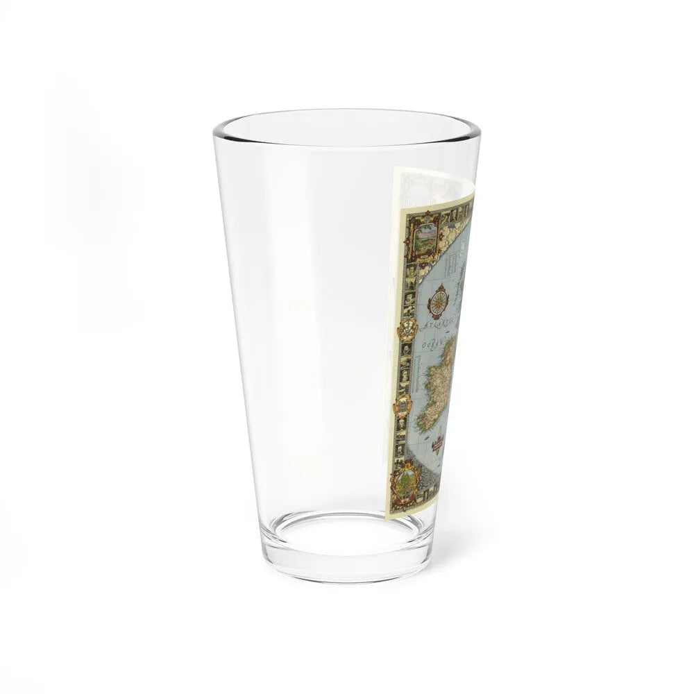 Great Britain - A Modern Pilgrim's Map (1937) (Map) Pint Glass 16oz-Go Mug Yourself