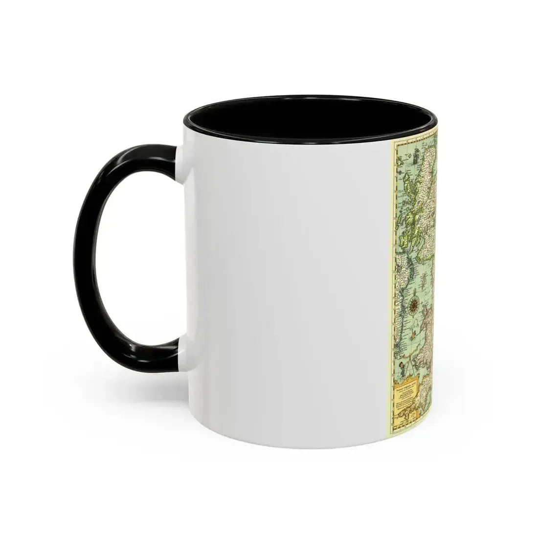 Great Britain - Shakespeare's (1964) (Map) Accent Coffee Mug - Go Mug Yourself