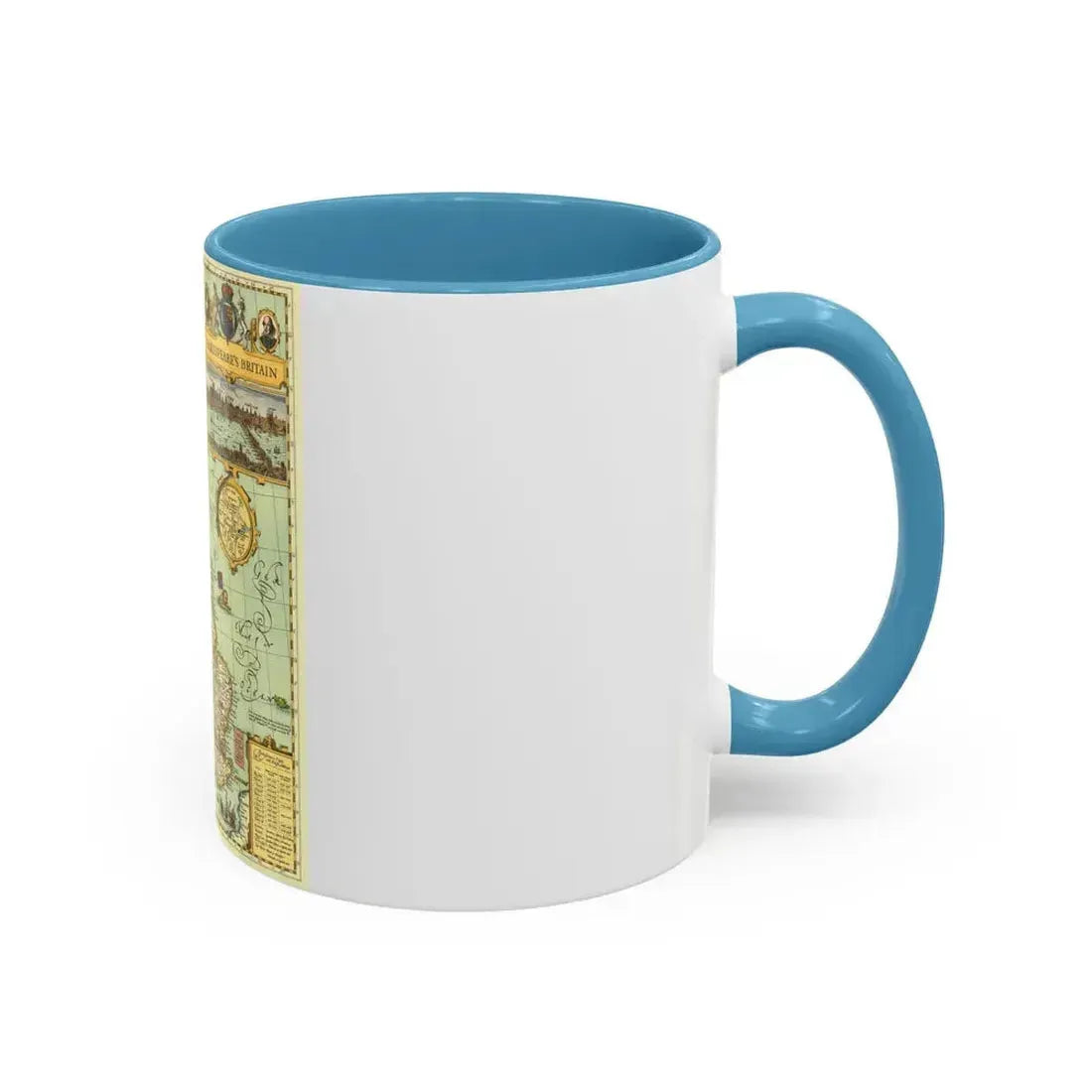 Great Britain - Shakespeare's (1964) (Map) Accent Coffee Mug - Go Mug Yourself