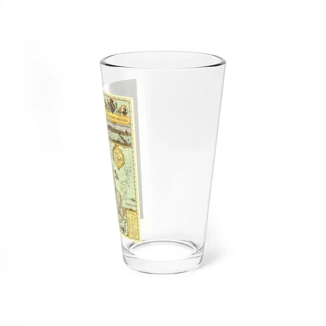 Great Britain - Shakespeare's (1964) (Map) Pint Glass 16oz - Go Mug Yourself