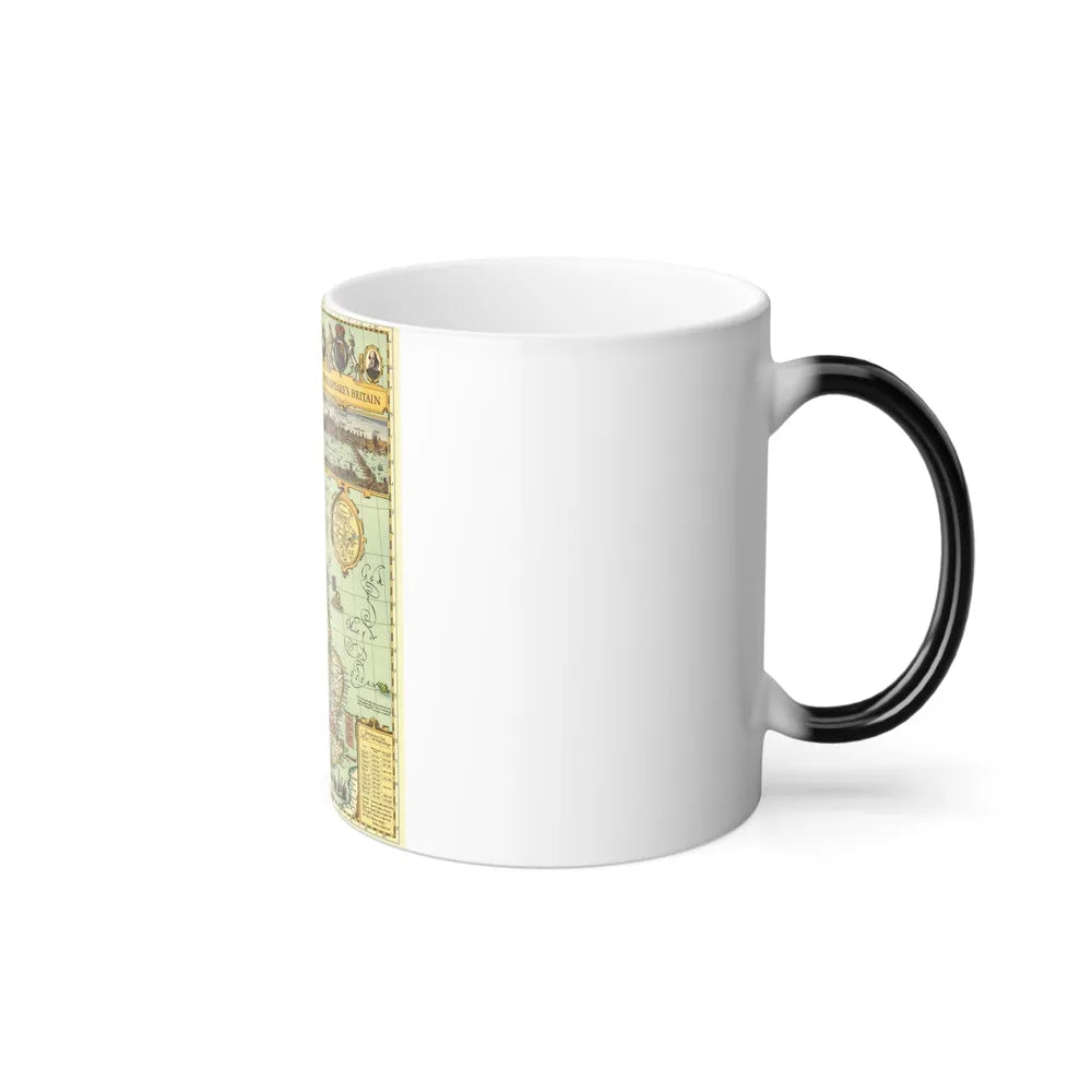 Great Britain - Shakespeare's (1964) (Map) Color Changing Mug 11oz-Go Mug Yourself