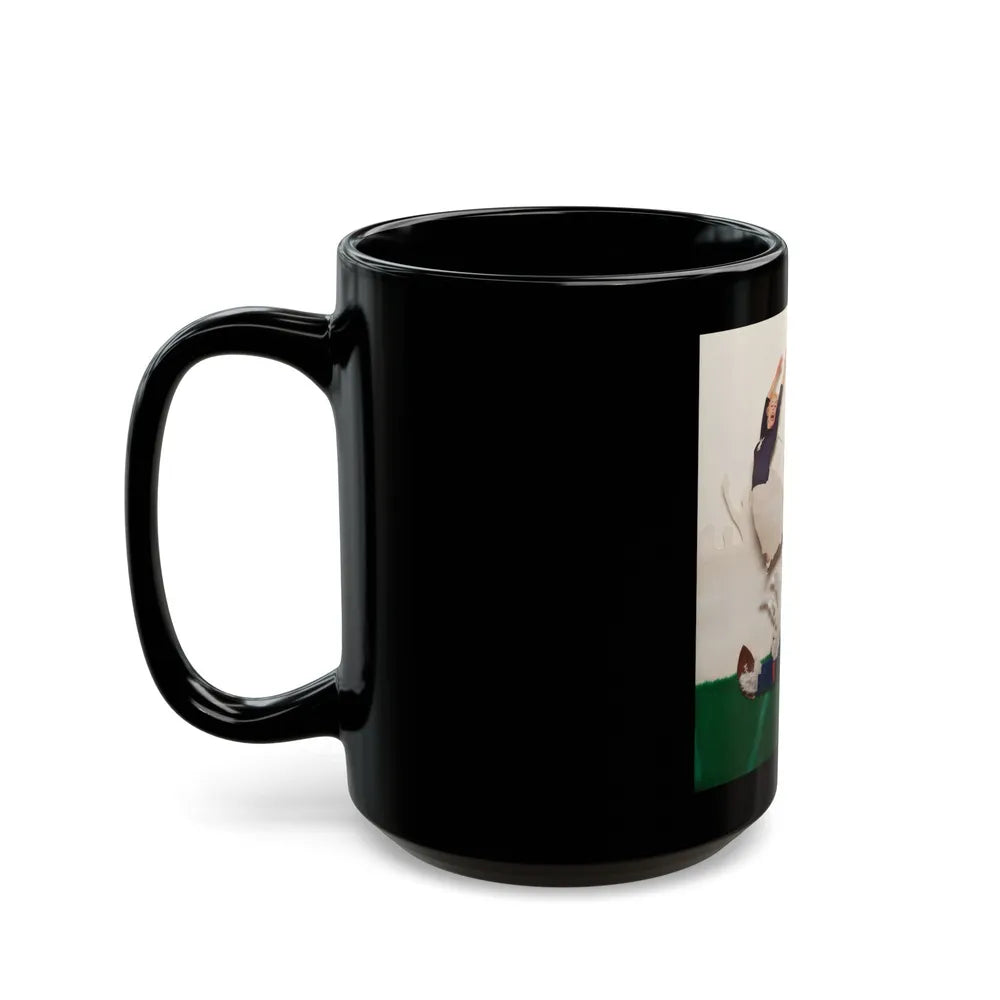 Great Catch!, Playboy magazine college edition cover, October 1956 - Black Coffee Mug-Go Mug Yourself