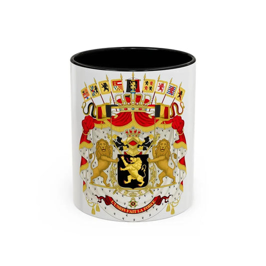 Great coat of arms of Belgium - Accent Coffee Mug 11oz Black - Go Mug Yourself