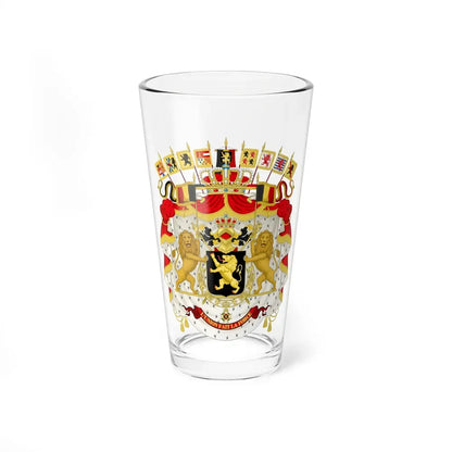 Great coat of arms of Belgium - Pint Glass 16oz 16oz - Go Mug Yourself