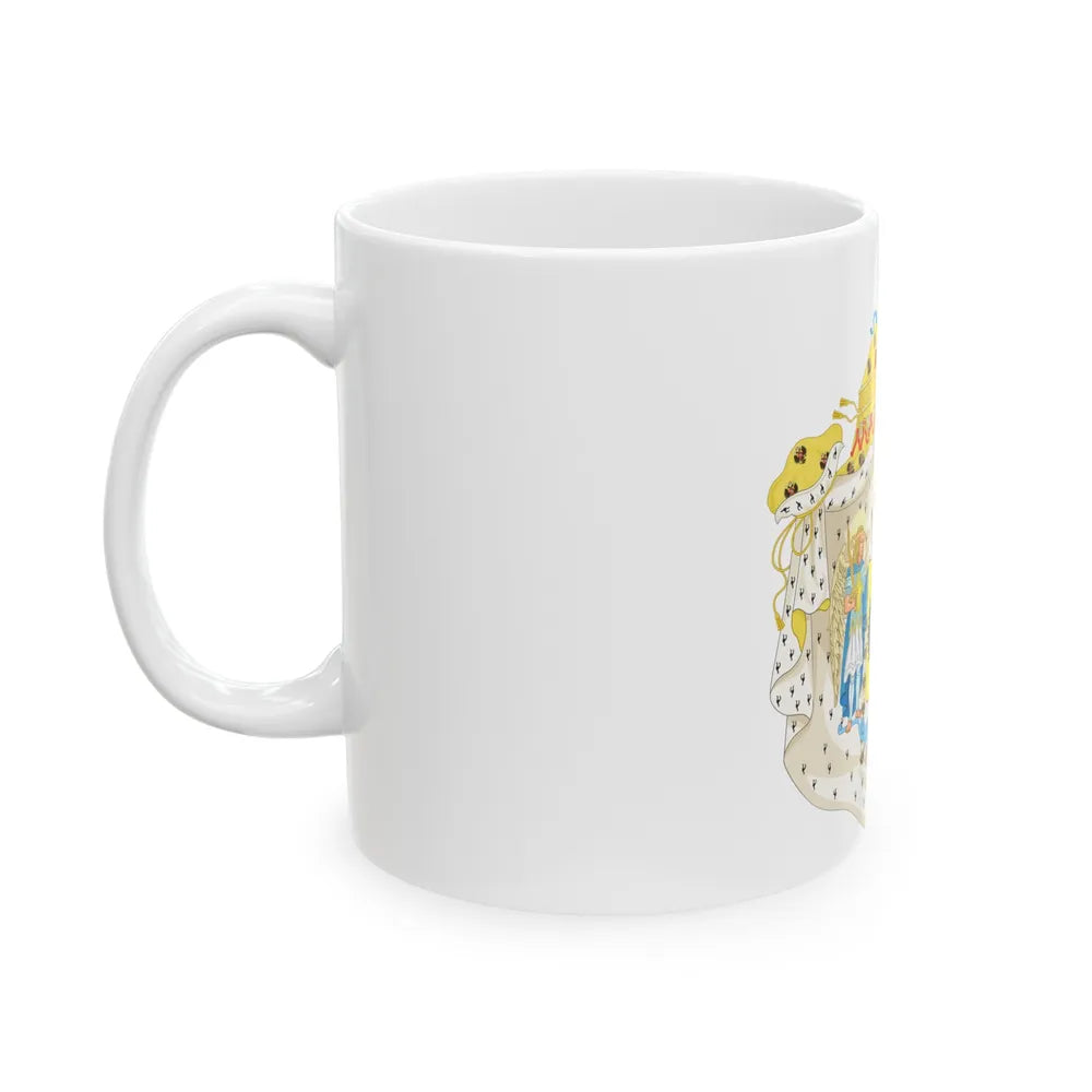 Great Coat of Arms of Congress Poland - White Coffee Mug-Go Mug Yourself