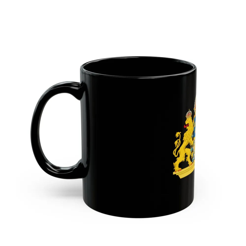 Great coat of arms of Sweden 2 - Black Coffee Mug-Go Mug Yourself