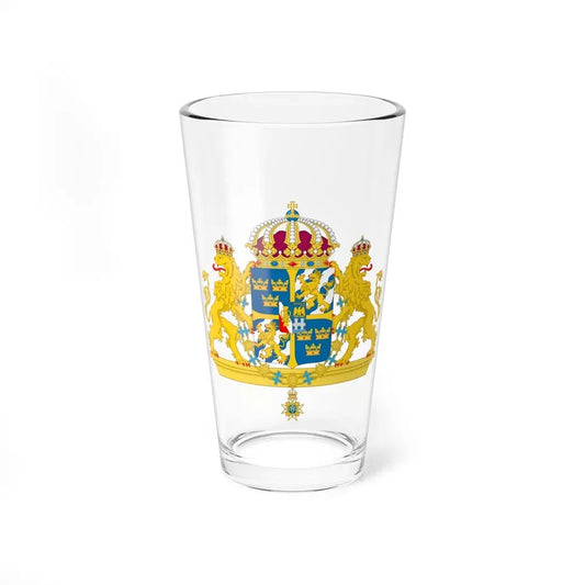 Great coat of arms of Sweden 2 - Pint Glass 16oz 16oz - Go Mug Yourself