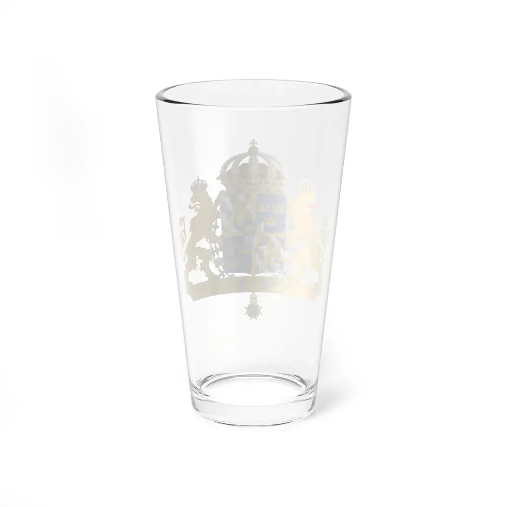 Great coat of arms of Sweden 2 - Pint Glass 16oz - Go Mug Yourself