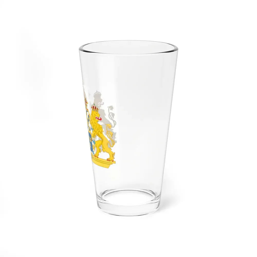 Great coat of arms of Sweden 2 - Pint Glass 16oz - Go Mug Yourself
