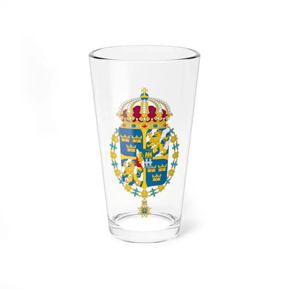 Great coat of arms of Sweden 3 - Pint Glass 16oz 16oz - Go Mug Yourself