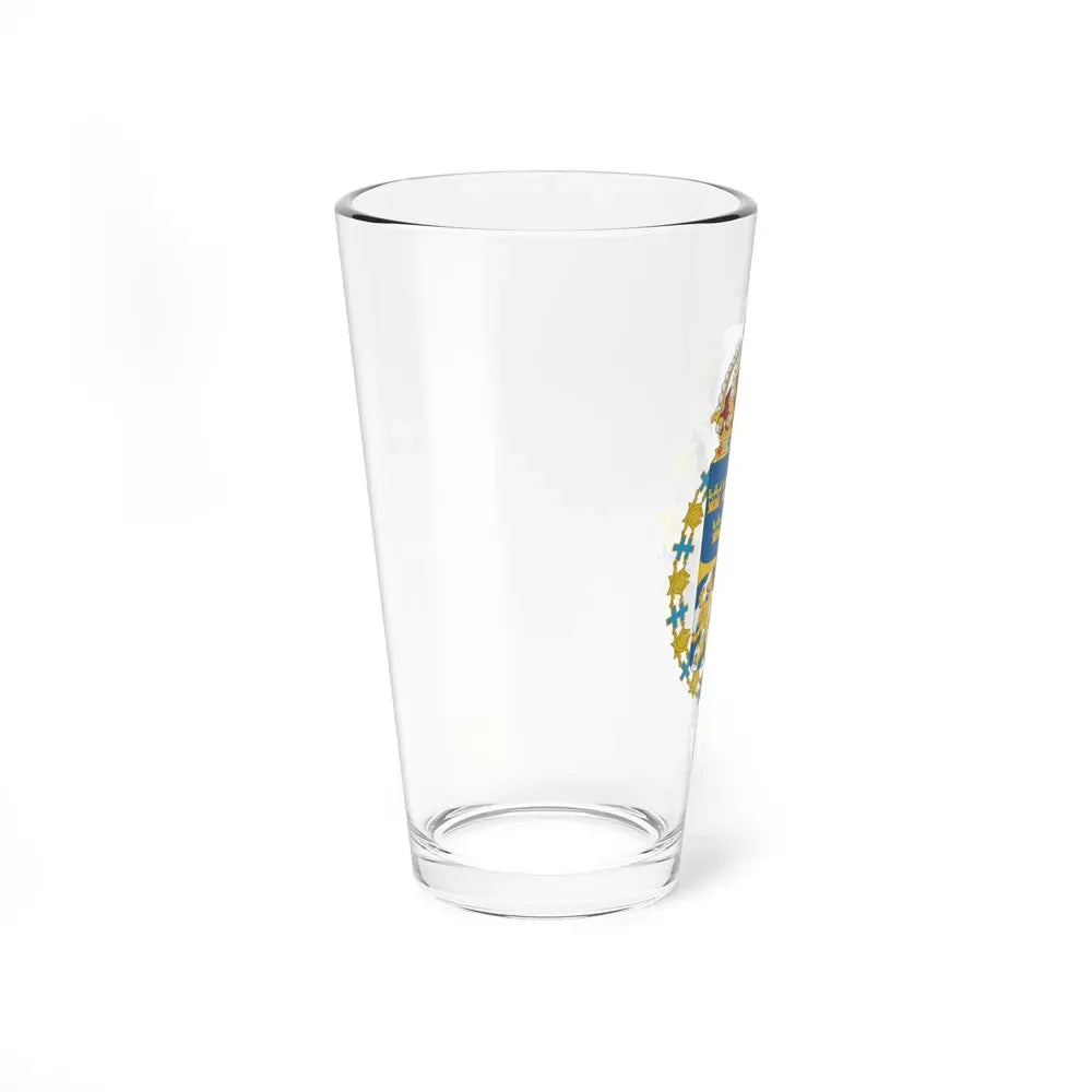 Great coat of arms of Sweden 3 - Pint Glass 16oz - Go Mug Yourself