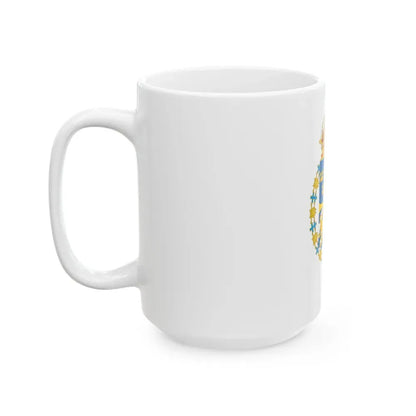 Great coat of arms of Sweden 3 - White Coffee Mug - Go Mug Yourself