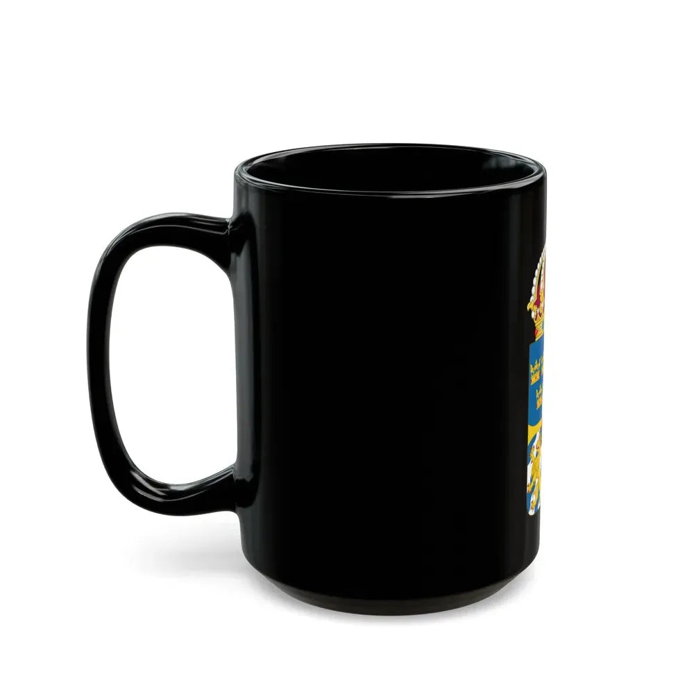 Great coat of arms of Sweden 4 - Black Coffee Mug - Go Mug Yourself