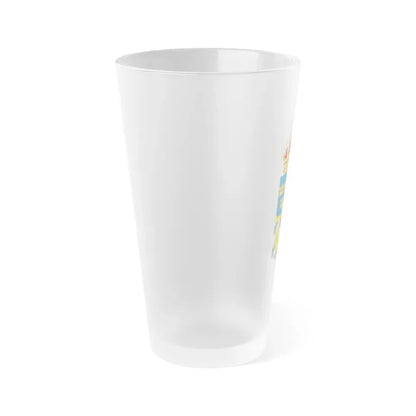 Great coat of arms of Sweden 4 - Frosted Pint Glass 16oz - Go Mug Yourself