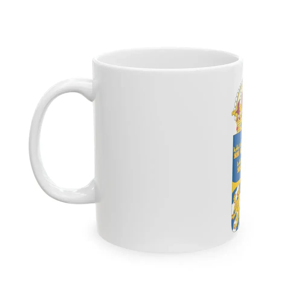 Great coat of arms of Sweden 4 - White Coffee Mug - Go Mug Yourself