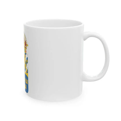 Great coat of arms of Sweden 4 - White Coffee Mug - Go Mug Yourself