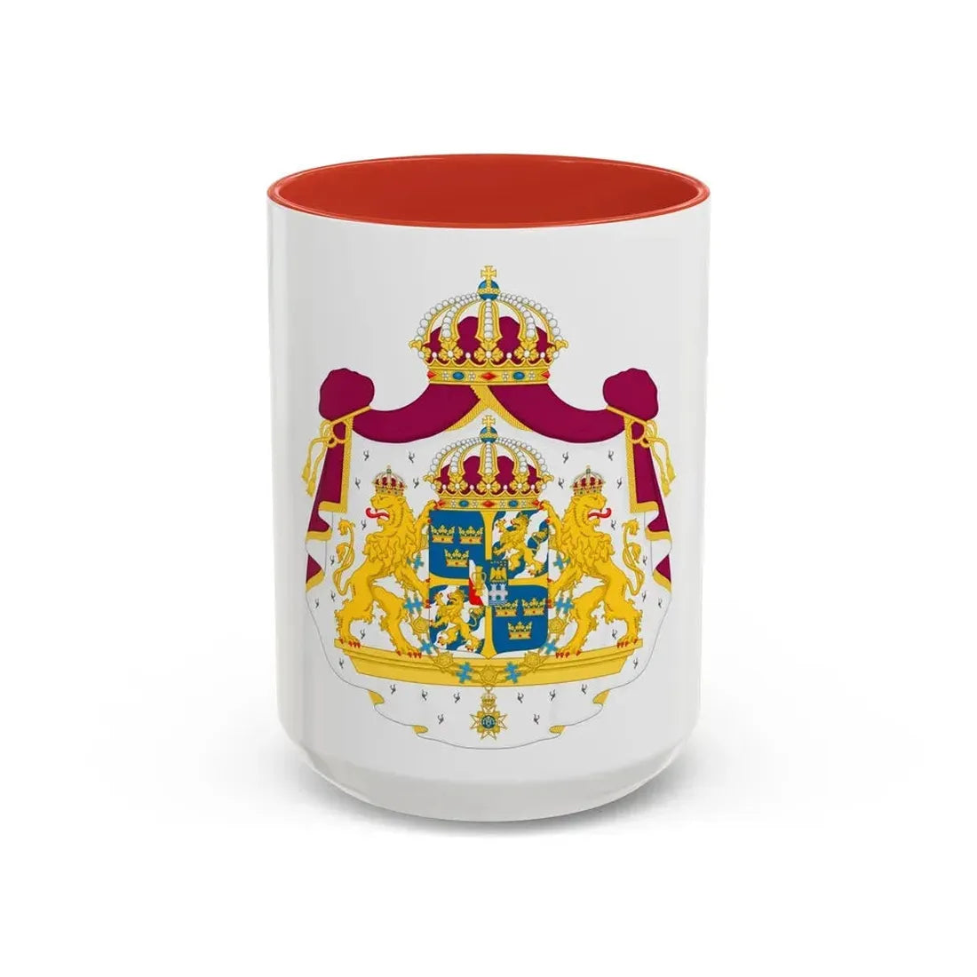 Great coat of arms of Sweden - Accent Coffee Mug - Go Mug Yourself