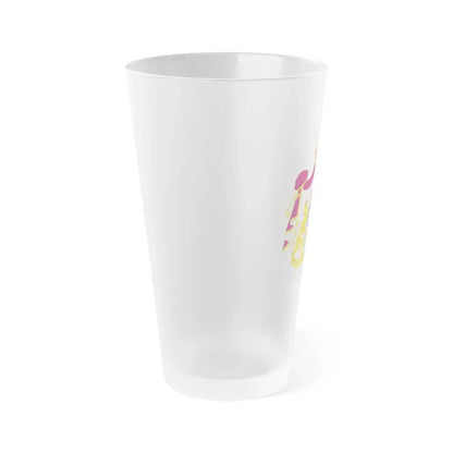 Great coat of arms of Sweden - Frosted Pint Glass 16oz - Go Mug Yourself