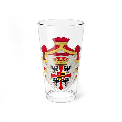 Great coat of arms of the House of Gonzaga post 1530 (Italy) (Coat of Arms) Pint Glass 16oz 16oz - Go Mug Yourself