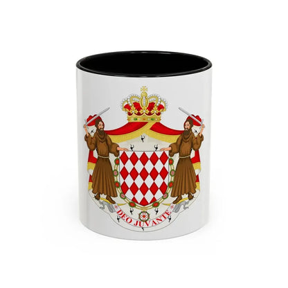 Great coat of arms of the house of Grimaldi - Accent Coffee Mug 11oz Black - Go Mug Yourself