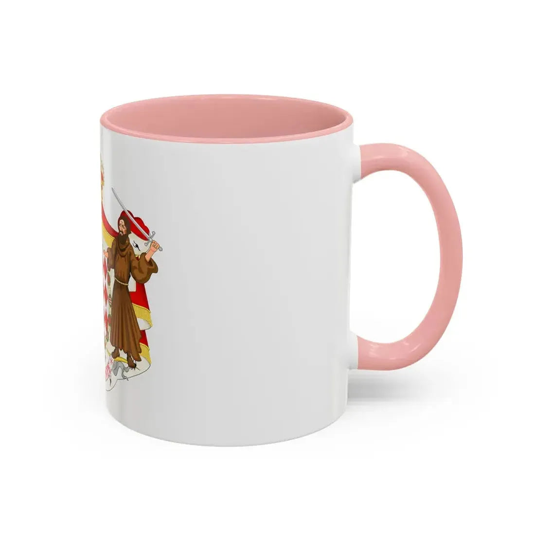 Great coat of arms of the house of Grimaldi - Accent Coffee Mug - Go Mug Yourself