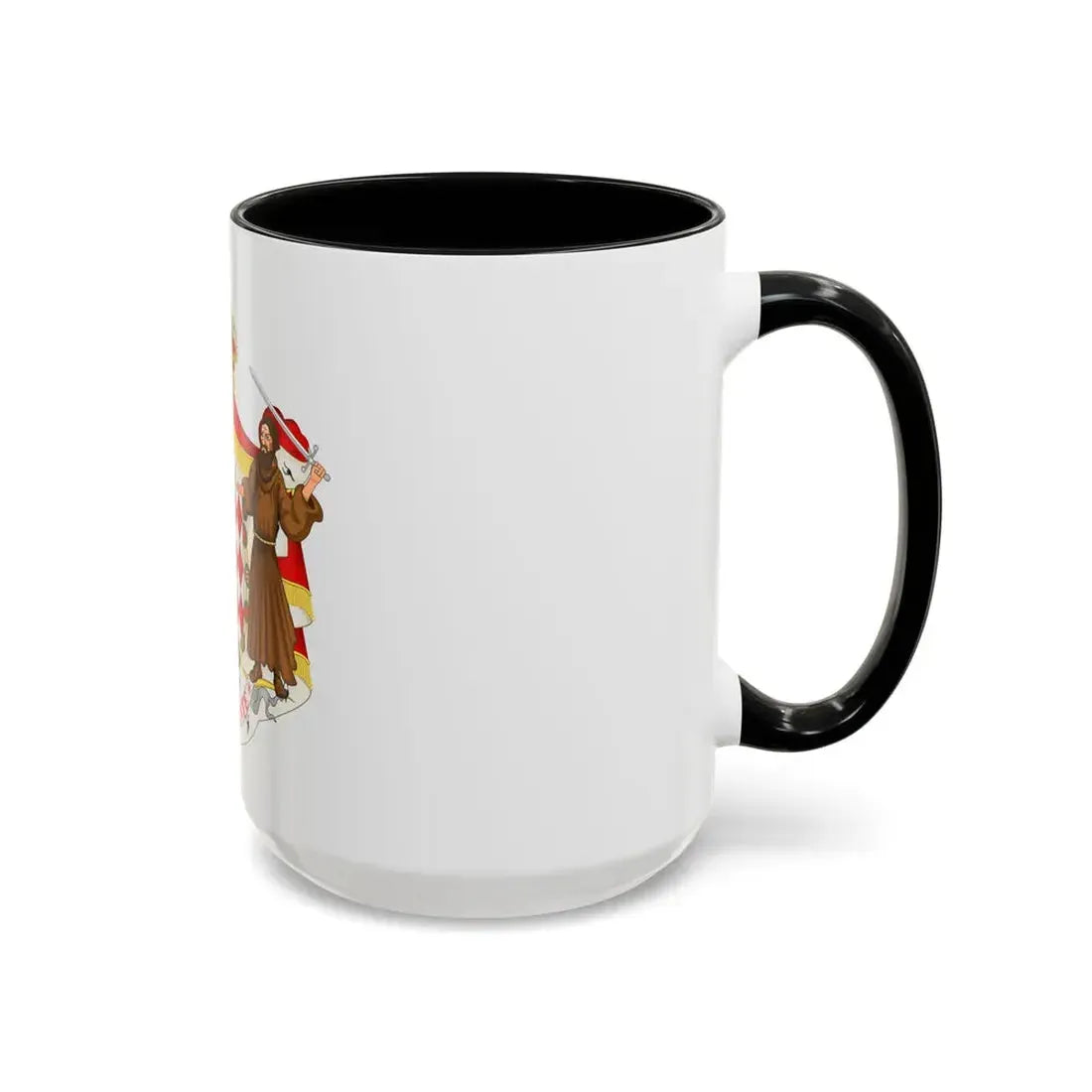 Great coat of arms of the house of Grimaldi - Accent Coffee Mug - Go Mug Yourself