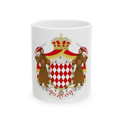 Great coat of arms of the house of Grimaldi - White Coffee Mug 11oz - Go Mug Yourself