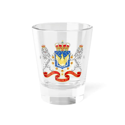 Great Coat of Arms of the Kingdom of Haiti 1811-1820 (Haiti) (Coat of Arms) Shot Glass 1.5oz 1.5oz - Go Mug Yourself