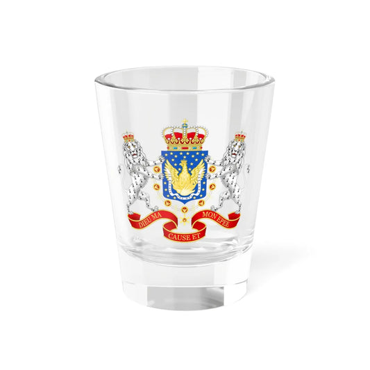 Great Coat of Arms of the Kingdom of Haiti 1811-1820 (Haiti) (Coat of Arms) Shot Glass 1.5oz 1.5oz - Go Mug Yourself