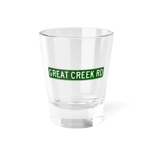 Great Creek Road Galloway Atlantic NJ (New Jersey) (Road Sign) Shot Glass 1.5oz 1.5oz - Go Mug Yourself