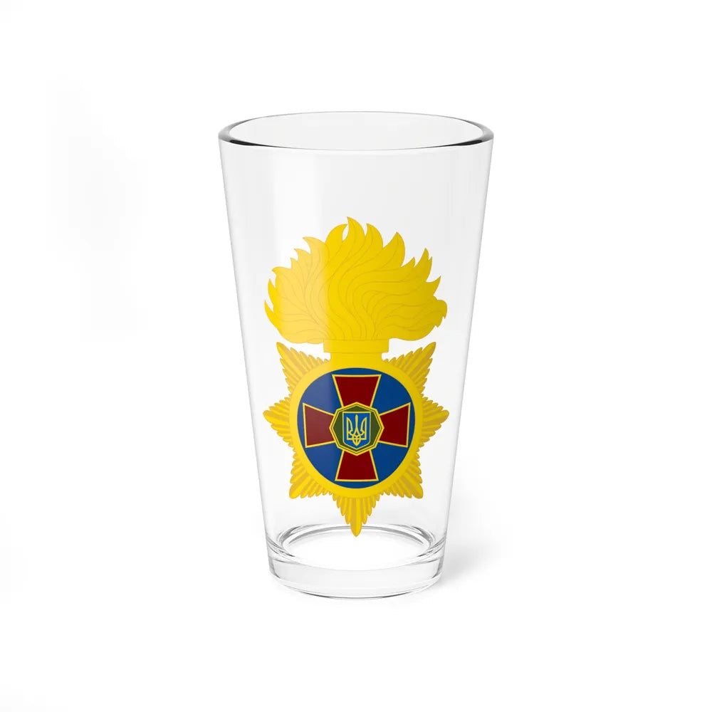 Great emblem of the National Guard of Ukraine (Ukraine) Pint Glass 16oz-16oz-Go Mug Yourself