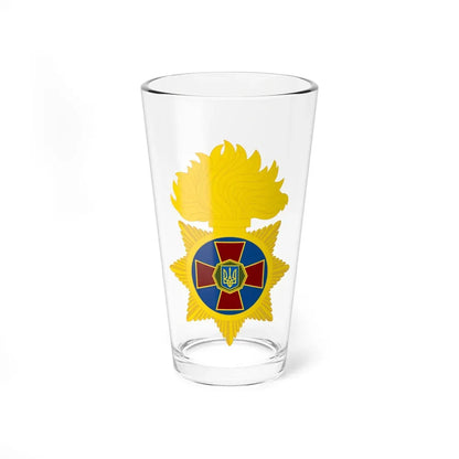 Great emblem of the National Guard of Ukraine (Ukraine) Pint Glass 16oz 16oz - Go Mug Yourself