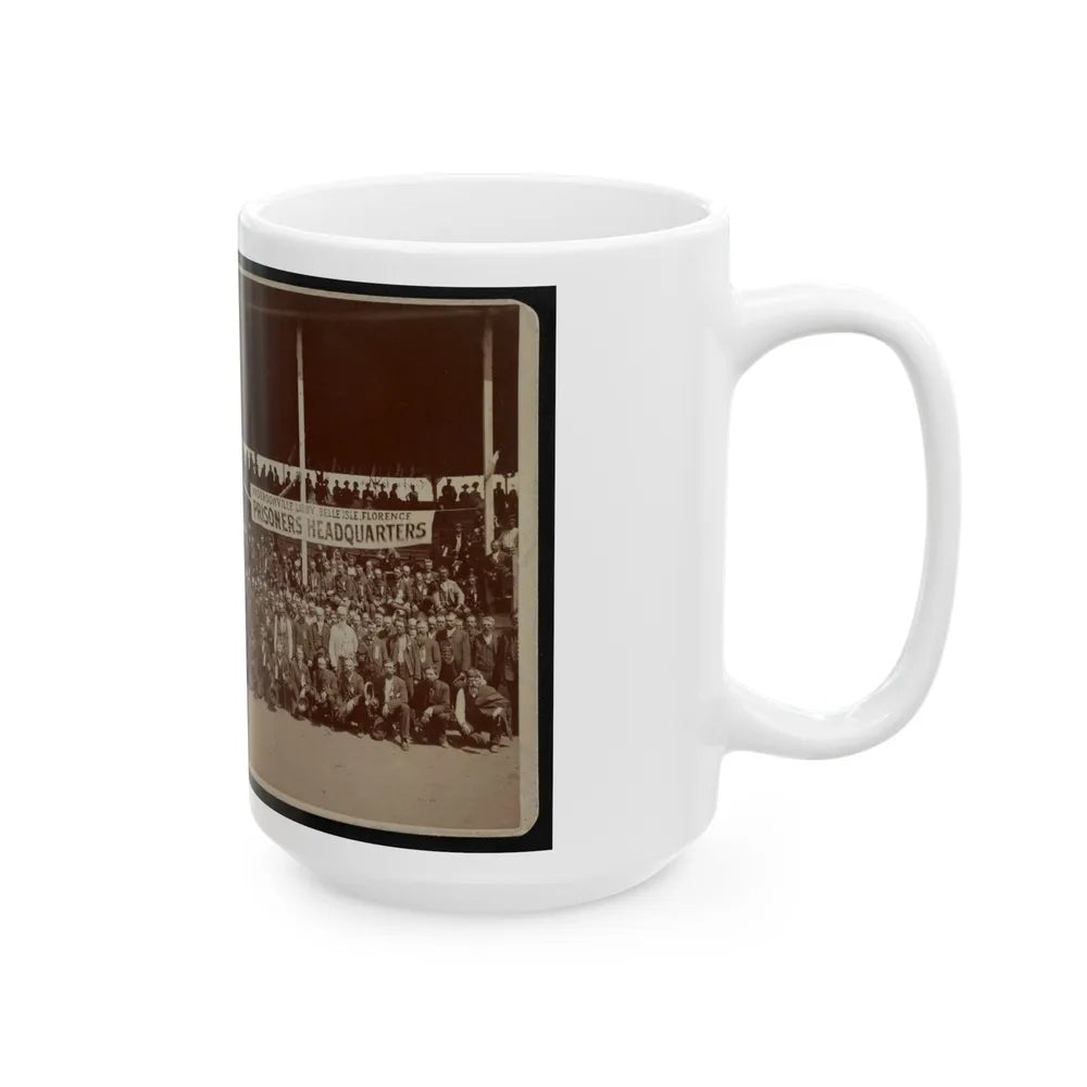 Great Group Of Ex-Union Prisoners (U.S. Civil War) White Coffee Mug-Go Mug Yourself