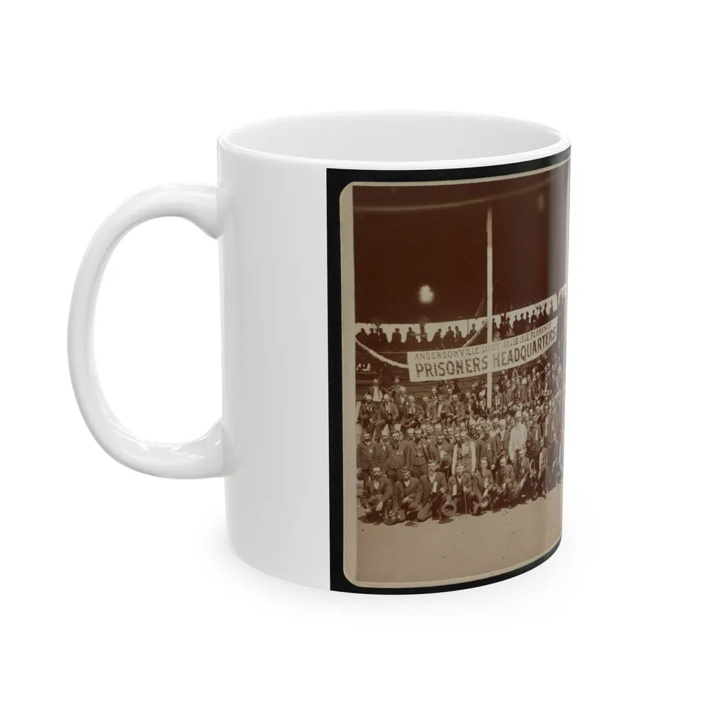 Great Group Of Ex-Union Prisoners (U.S. Civil War) White Coffee Mug-Go Mug Yourself