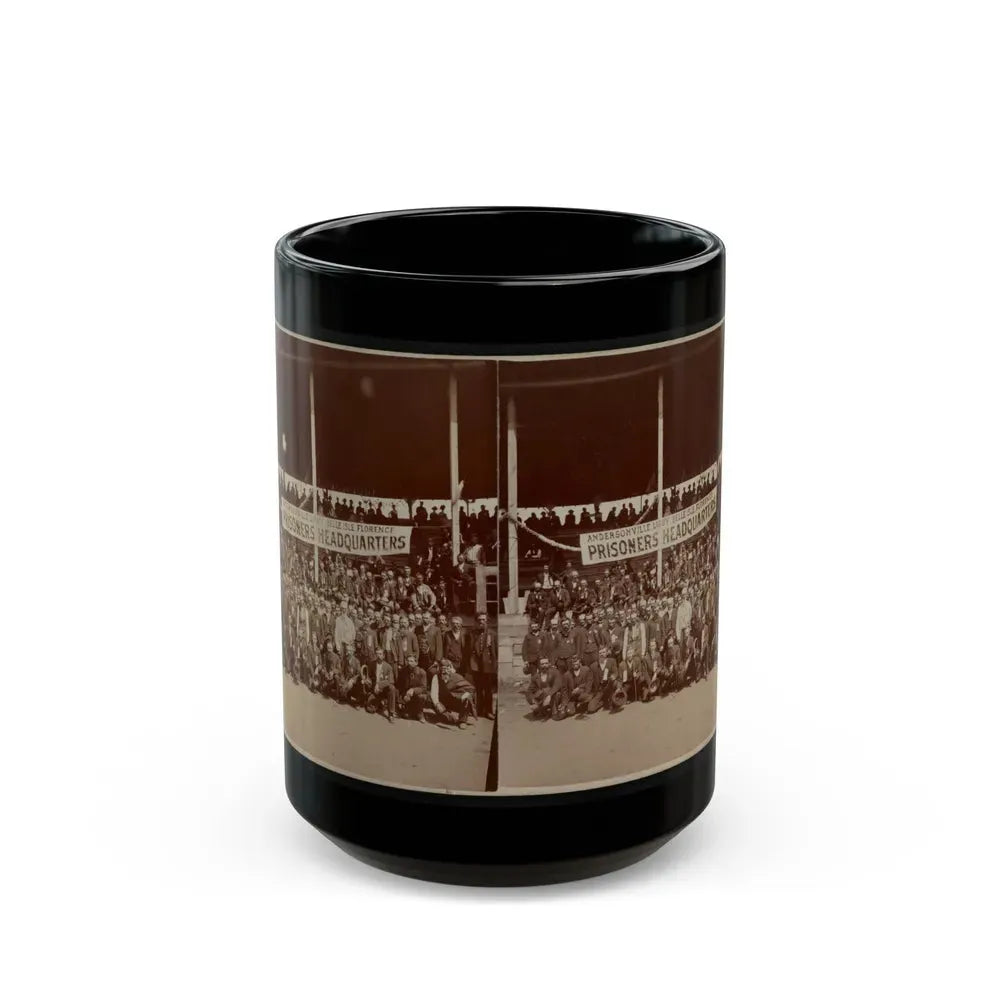Great Group Of Ex-Union Prisoners (U.S. Civil War) Black Coffee Mug 15oz - Go Mug Yourself