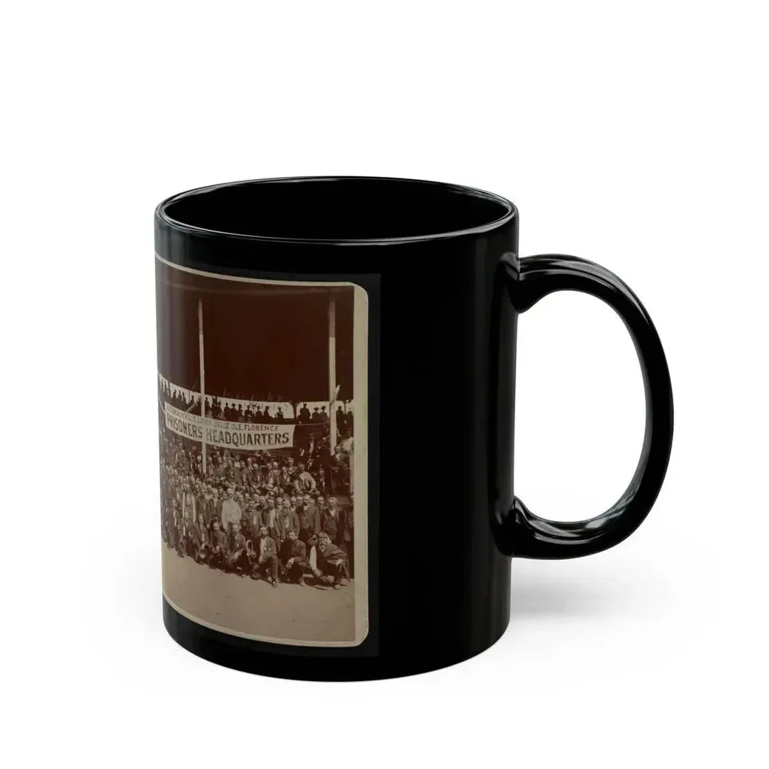 Great Group Of Ex-Union Prisoners (U.S. Civil War) Black Coffee Mug - Go Mug Yourself
