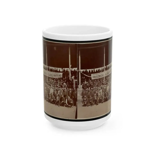 Great Group Of Ex-Union Prisoners (U.S. Civil War) White Coffee Mug 15oz - Go Mug Yourself