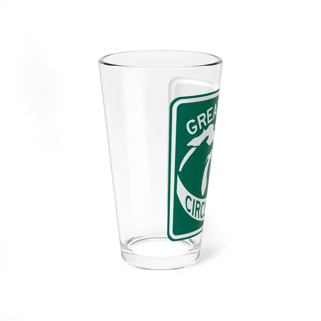 Great Lakes Circle Tour (Ohio) (Road Sign) Pint Glass 16oz - Go Mug Yourself