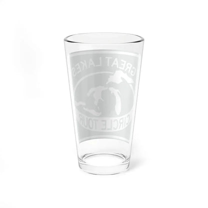 Great Lakes Circle Tour (Ohio) (Road Sign) Pint Glass 16oz - Go Mug Yourself