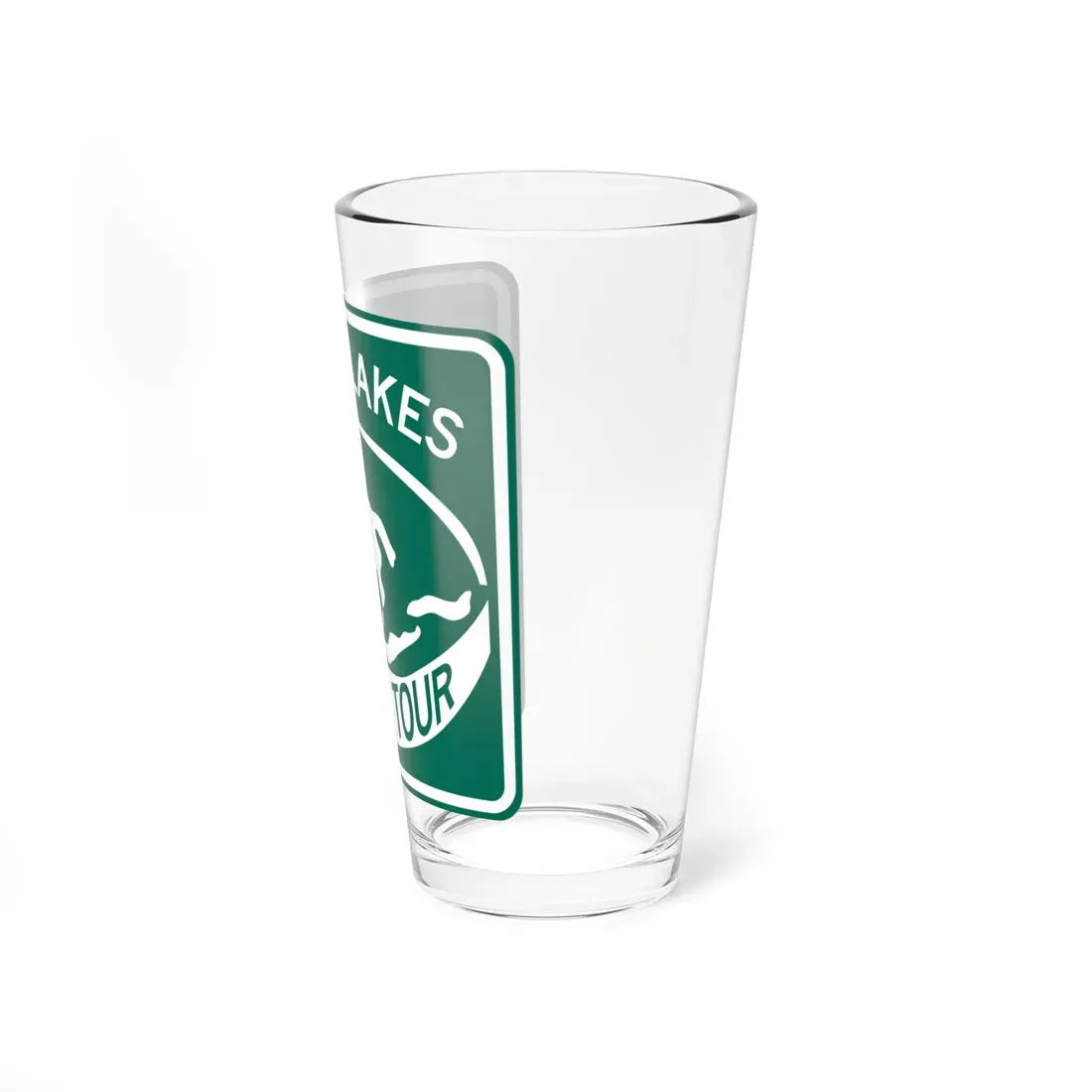 Great Lakes Circle Tour (Ohio) (Road Sign) Pint Glass 16oz - Go Mug Yourself