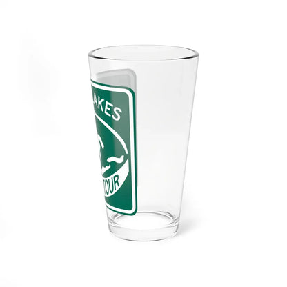 Great Lakes Circle Tour (Ohio) (Road Sign) Pint Glass 16oz - Go Mug Yourself