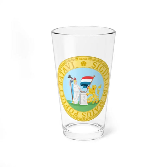 Great Seal of the Batavian Republic (1796) - Pint Glass 16oz 16oz - Go Mug Yourself