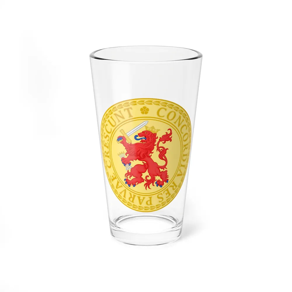 Great Seal of the Batavian Republic (1802) - Pint Glass 16oz-16oz-Go Mug Yourself