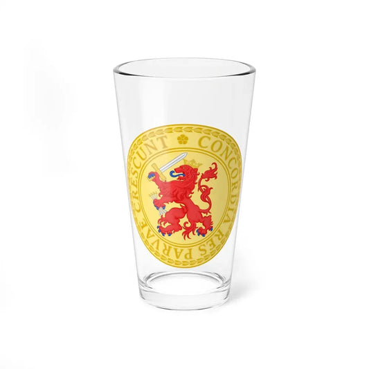 Great Seal of the Batavian Republic (1802) - Pint Glass 16oz 16oz - Go Mug Yourself