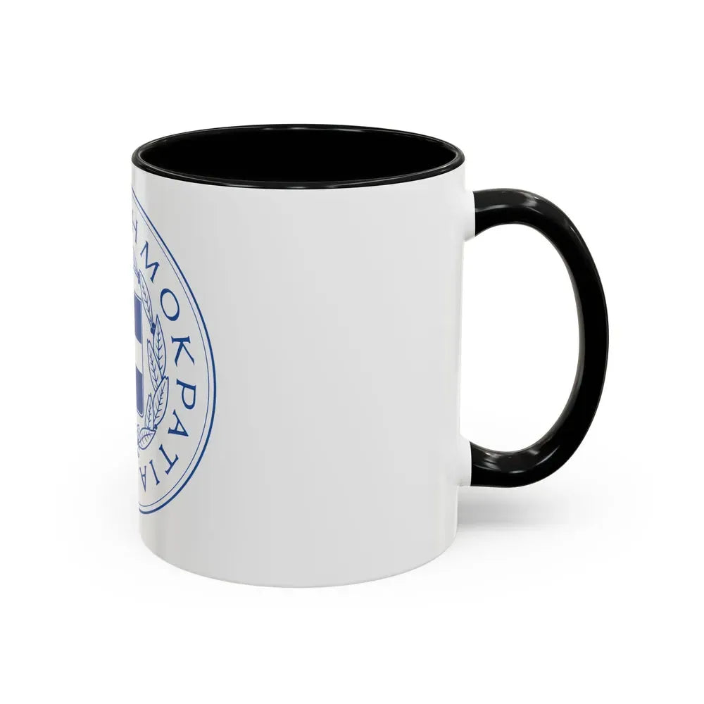 Great Seal of the State (Greece) - Accent Coffee Mug - Go Mug Yourself