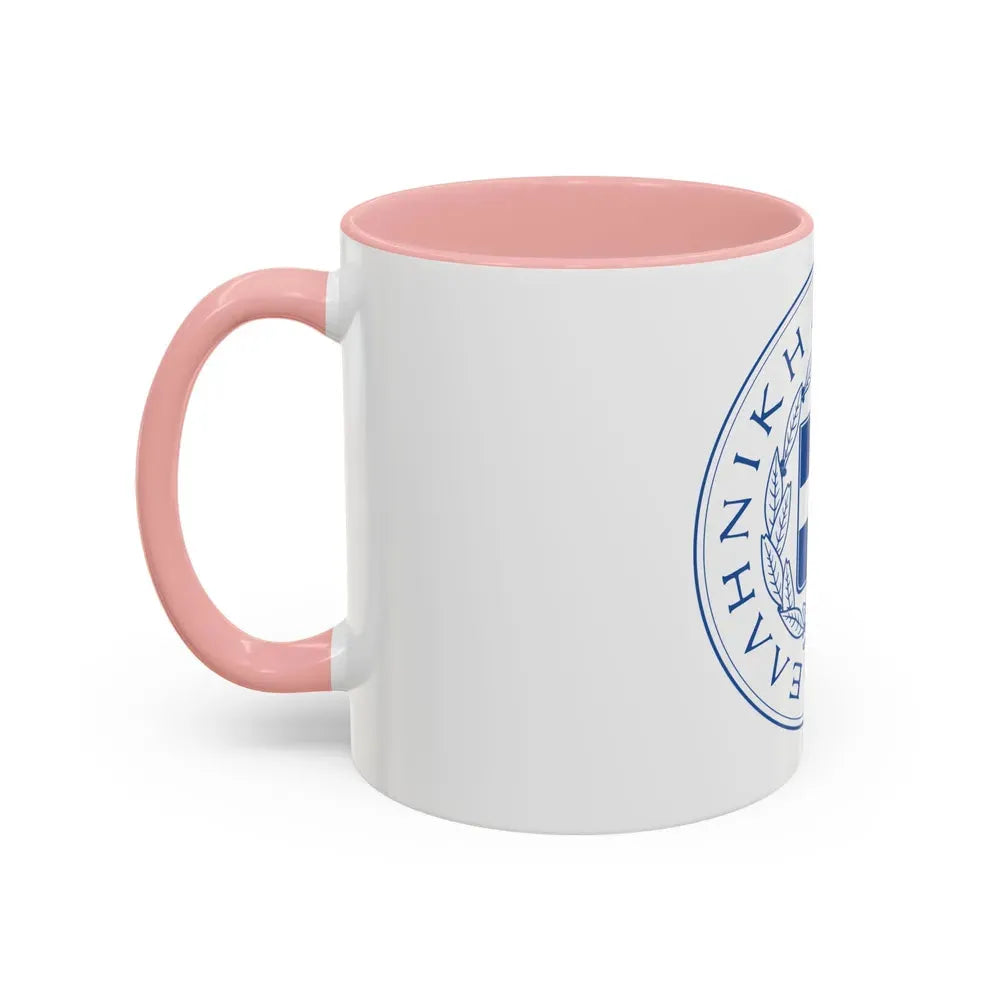 Great Seal of the State (Greece) - Accent Coffee Mug - Go Mug Yourself