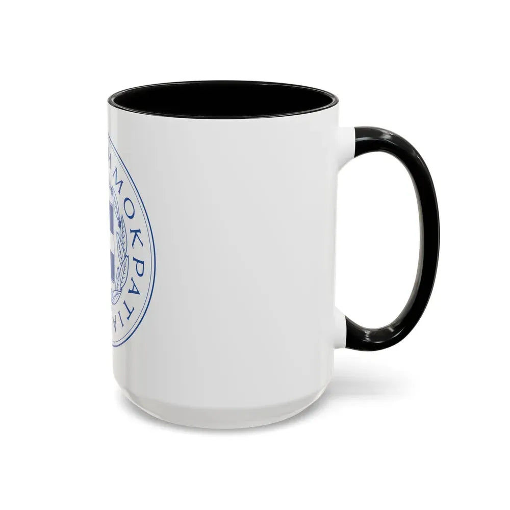 Great Seal of the State (Greece) - Accent Coffee Mug - Go Mug Yourself