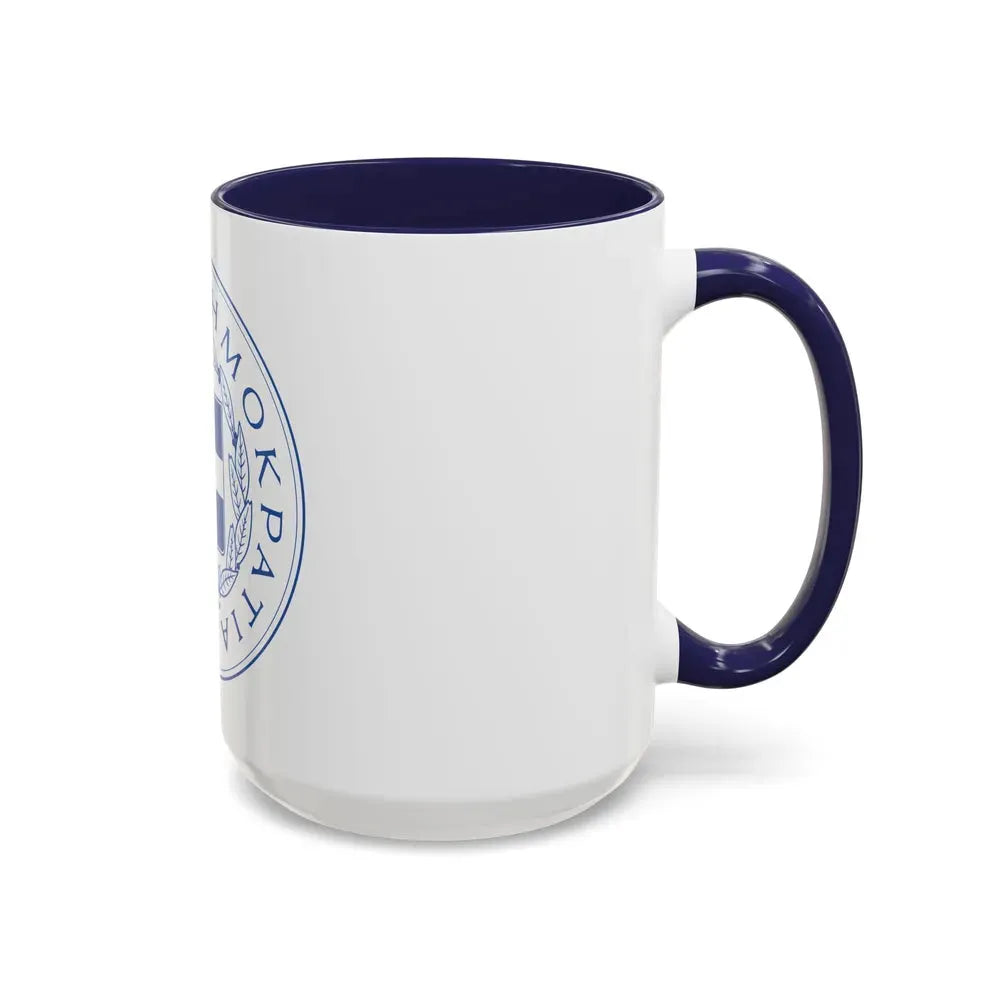 Great Seal of the State (Greece) - Accent Coffee Mug - Go Mug Yourself