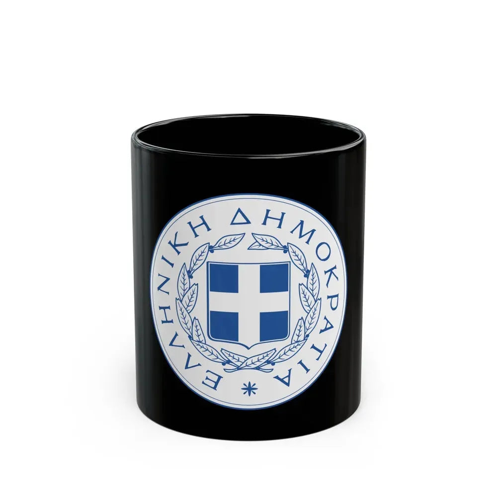 Great Seal of the State (Greece) - Black Coffee Mug 11oz - Go Mug Yourself