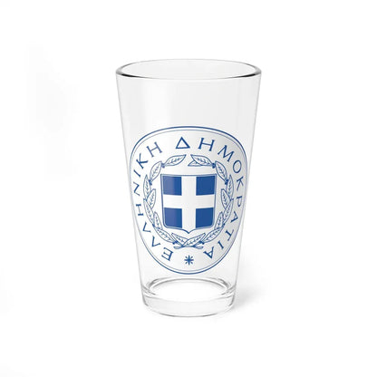 Great Seal of the State (Greece) - Pint Glass 16oz 16oz - Go Mug Yourself